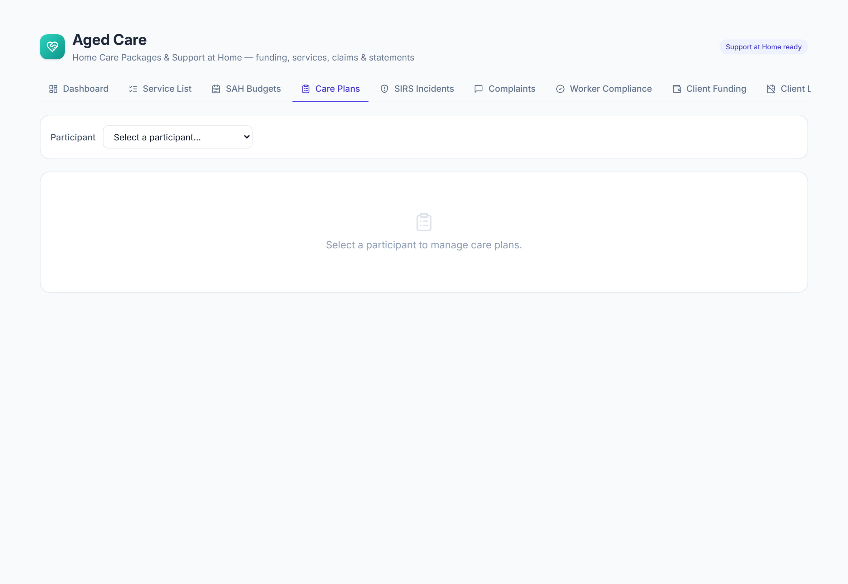 Care Plans in Rostery