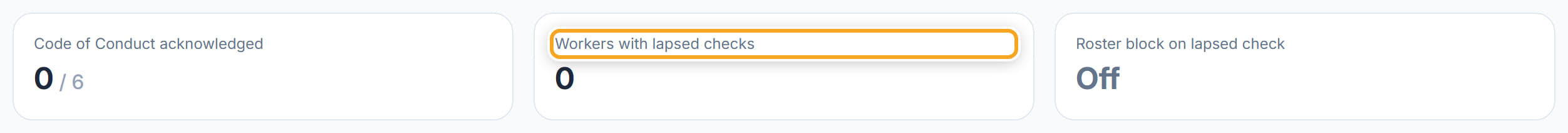 Compliance, step 1