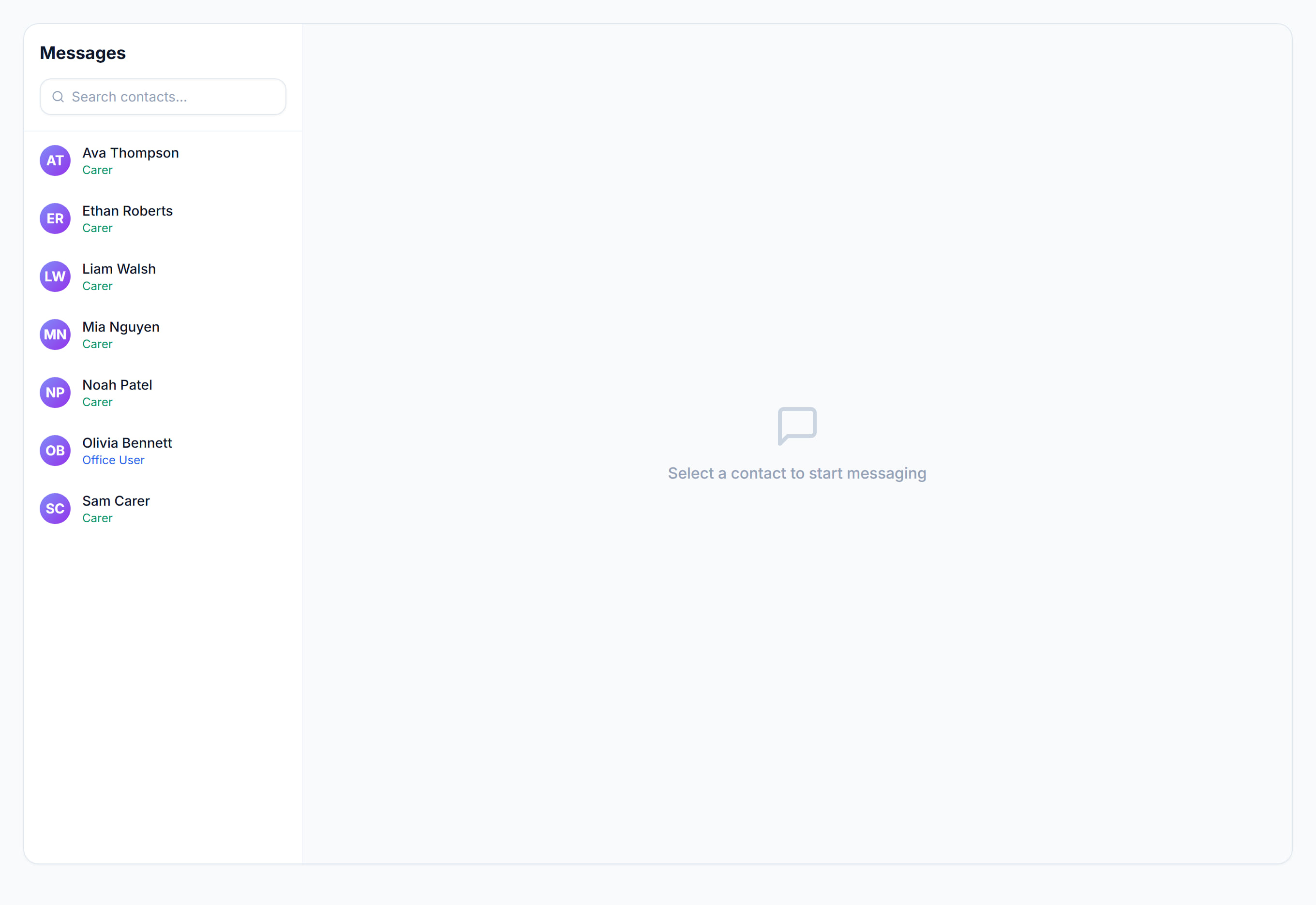 Messages in Rostery