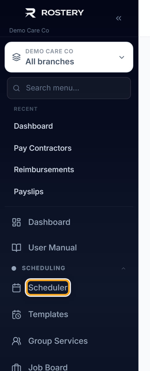 Client Rates, step 2