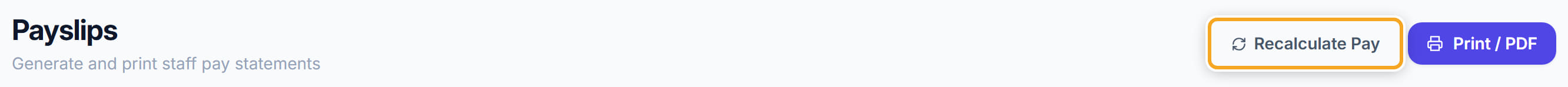 Payslips, step 5