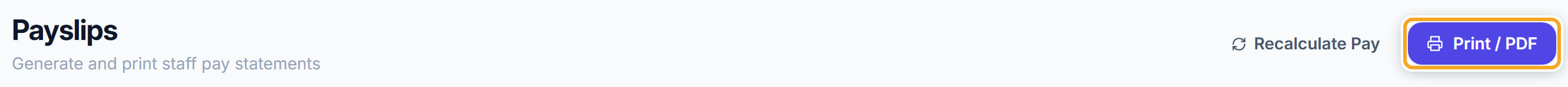 Payslips, step 6
