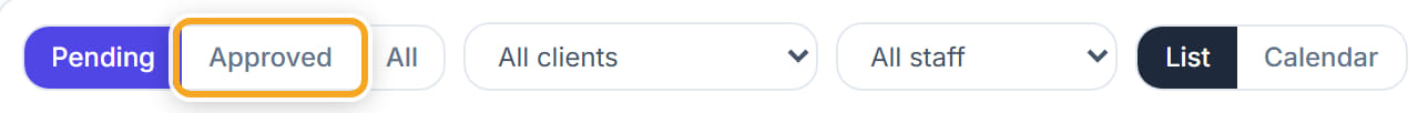 Timesheets, step 5