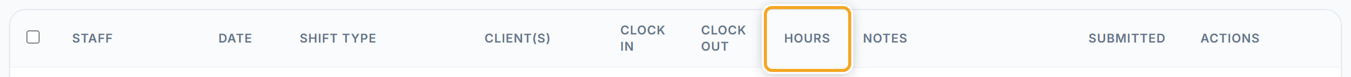 Timesheets, step 8