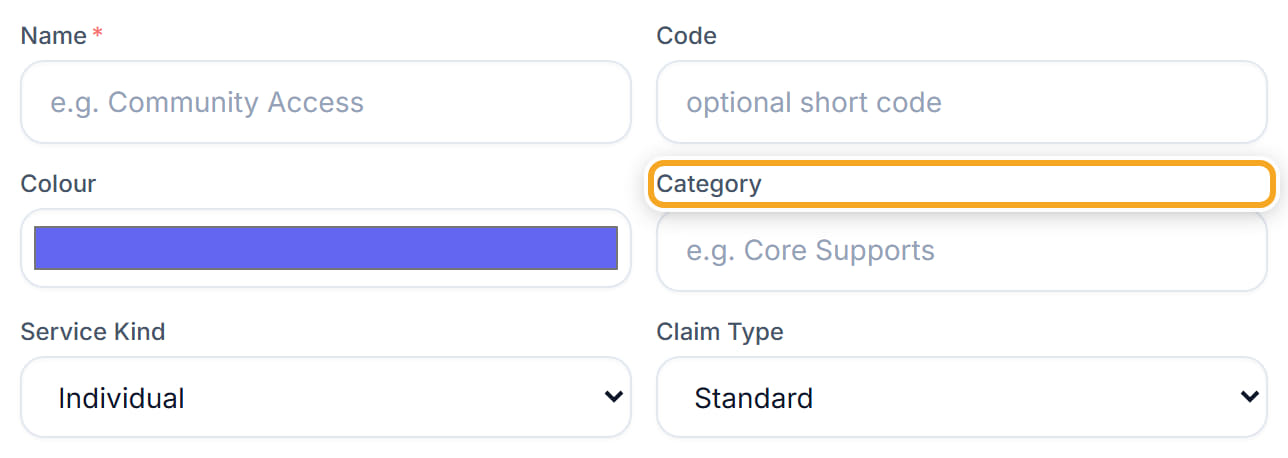 Add a service type, step 5