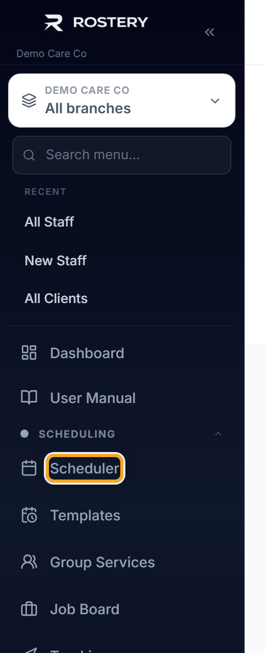 Tell Rostery when a worker can work, step 5