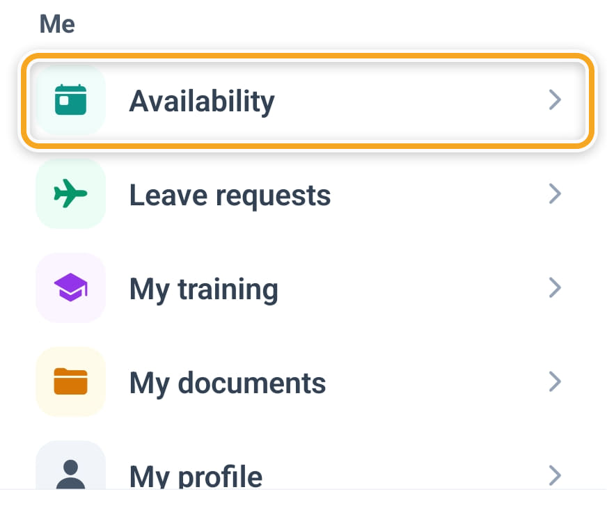 Availability, step 1