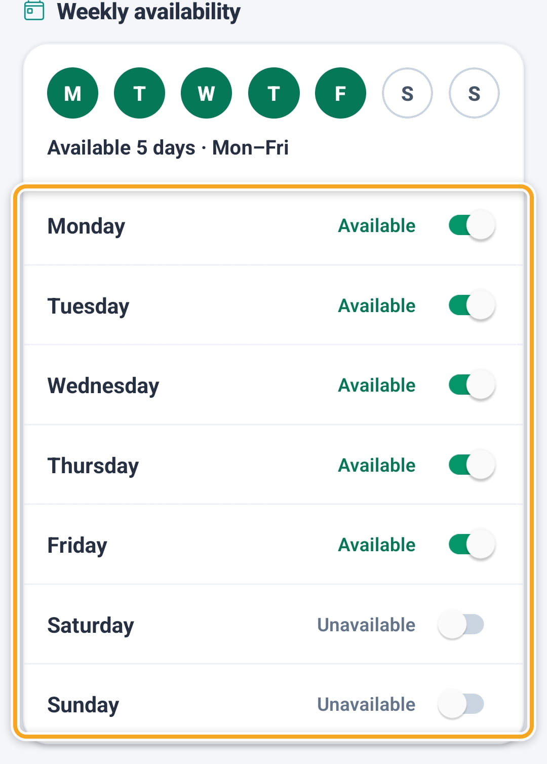 Availability, step 2