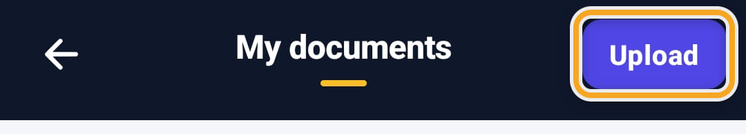 Documents and training, step 3