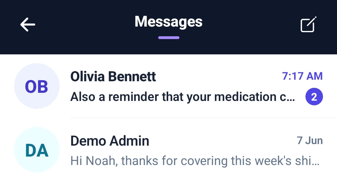 Messages in Rostery
