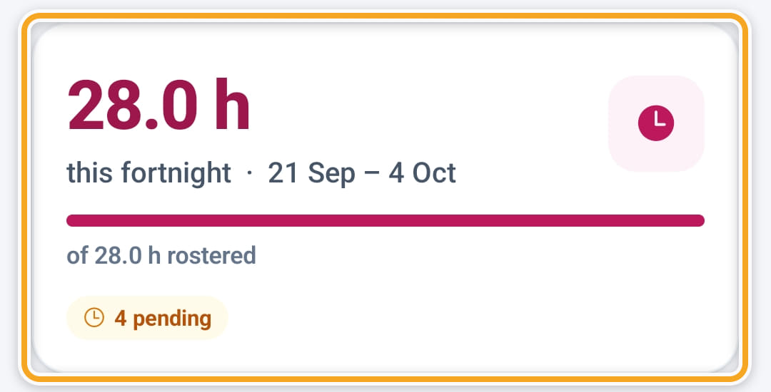 Timesheets, step 3