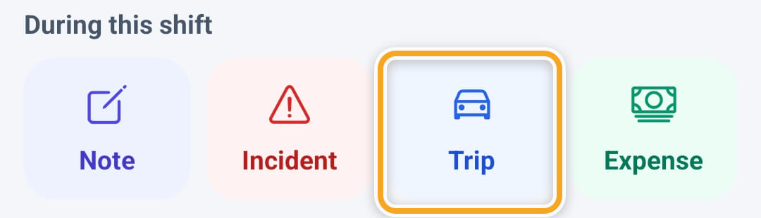 Trips and kilometres, step 1