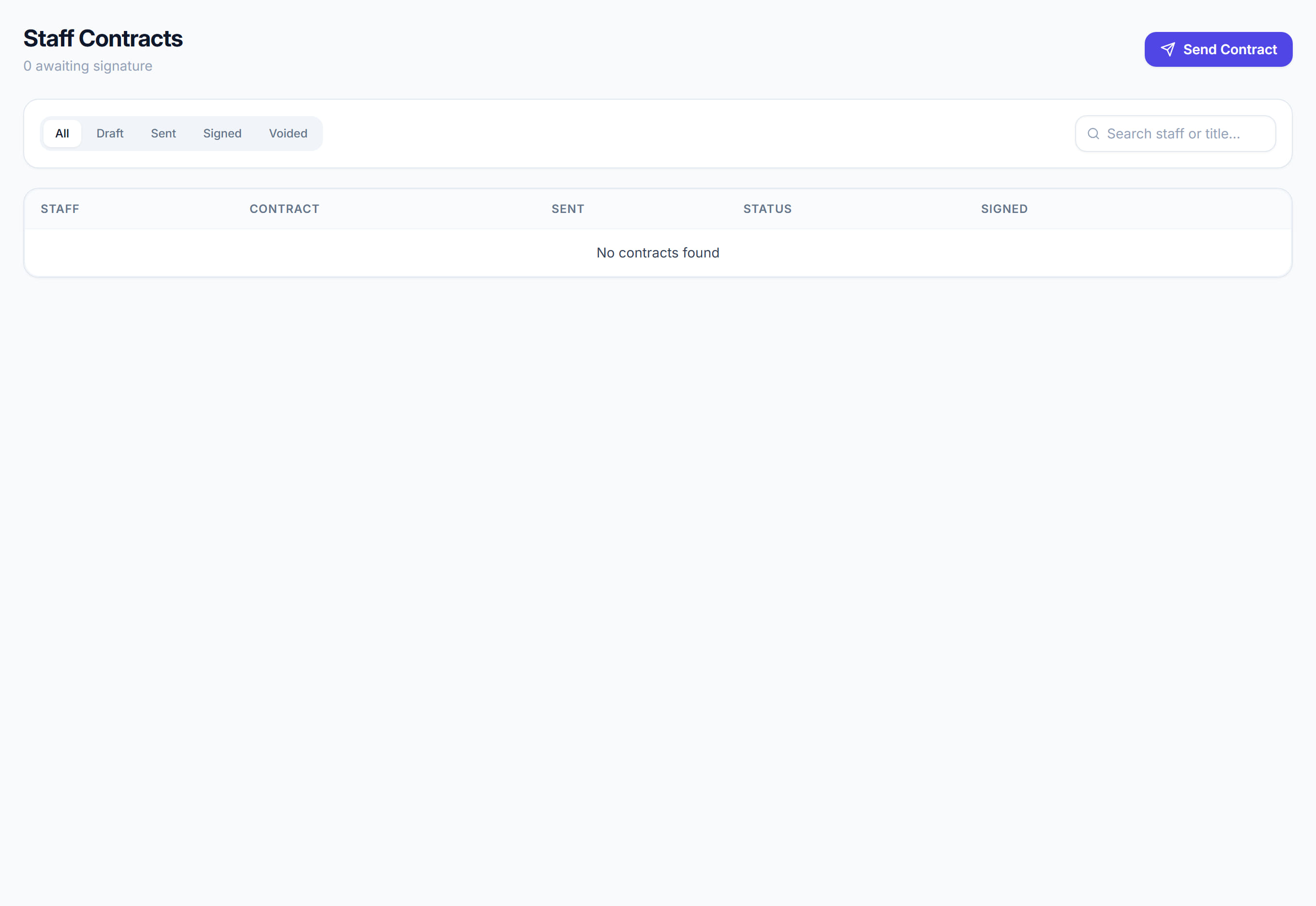 Contracts in Rostery