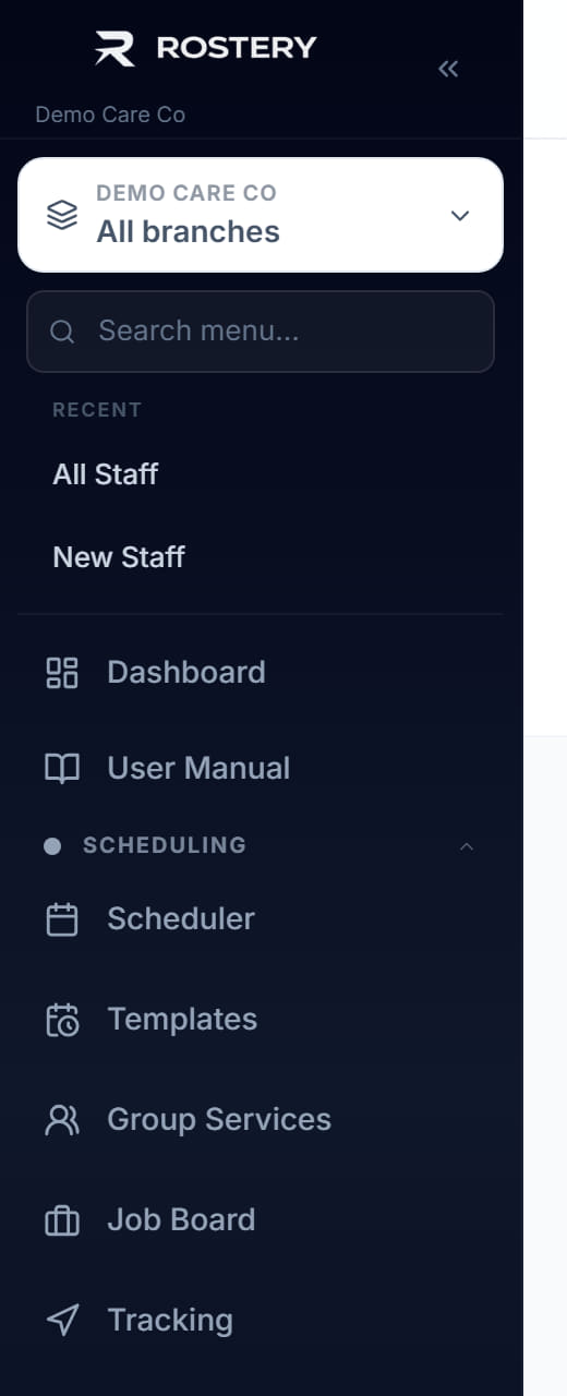 Staff Overview, step 1