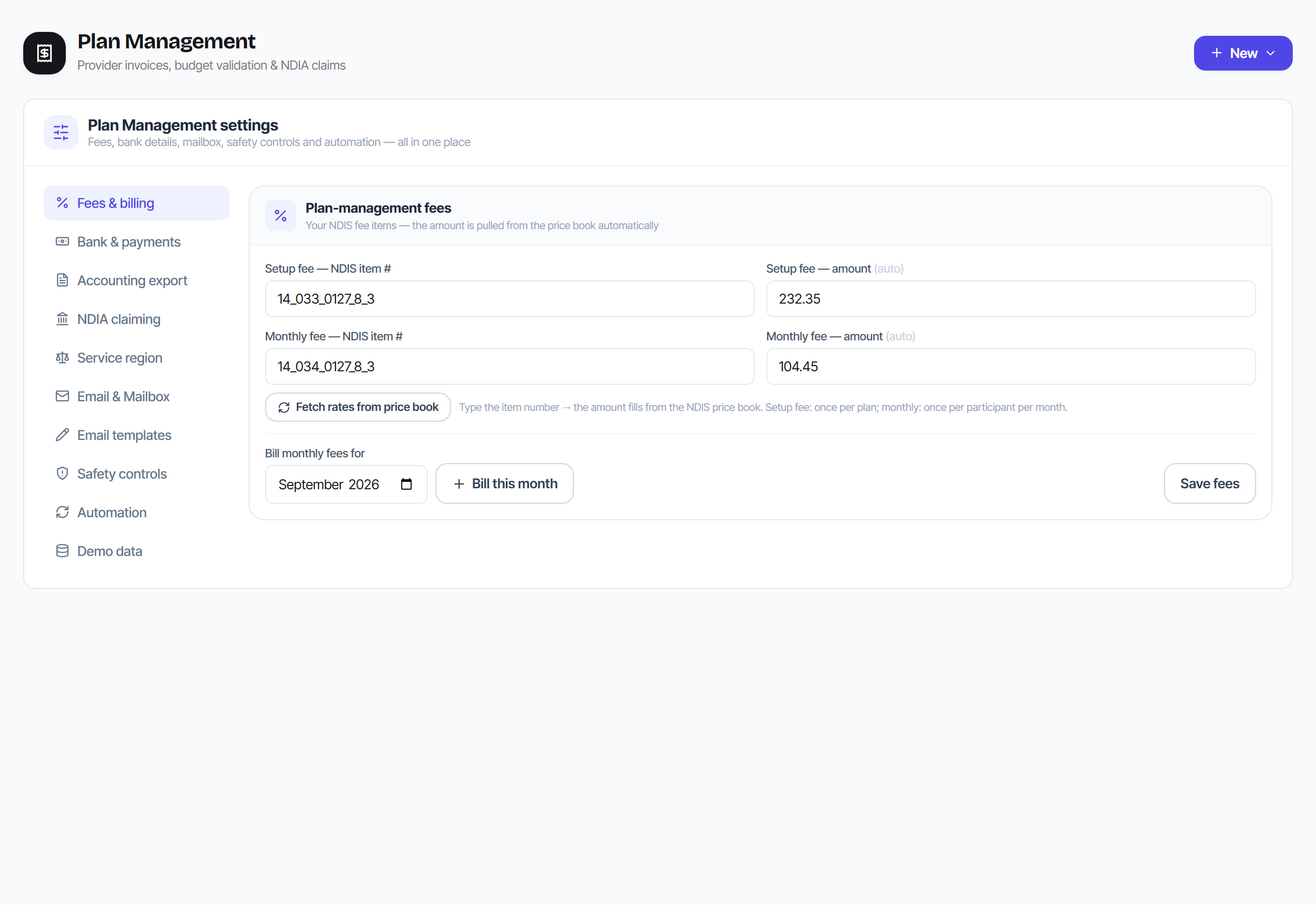PM Settings in Rostery
