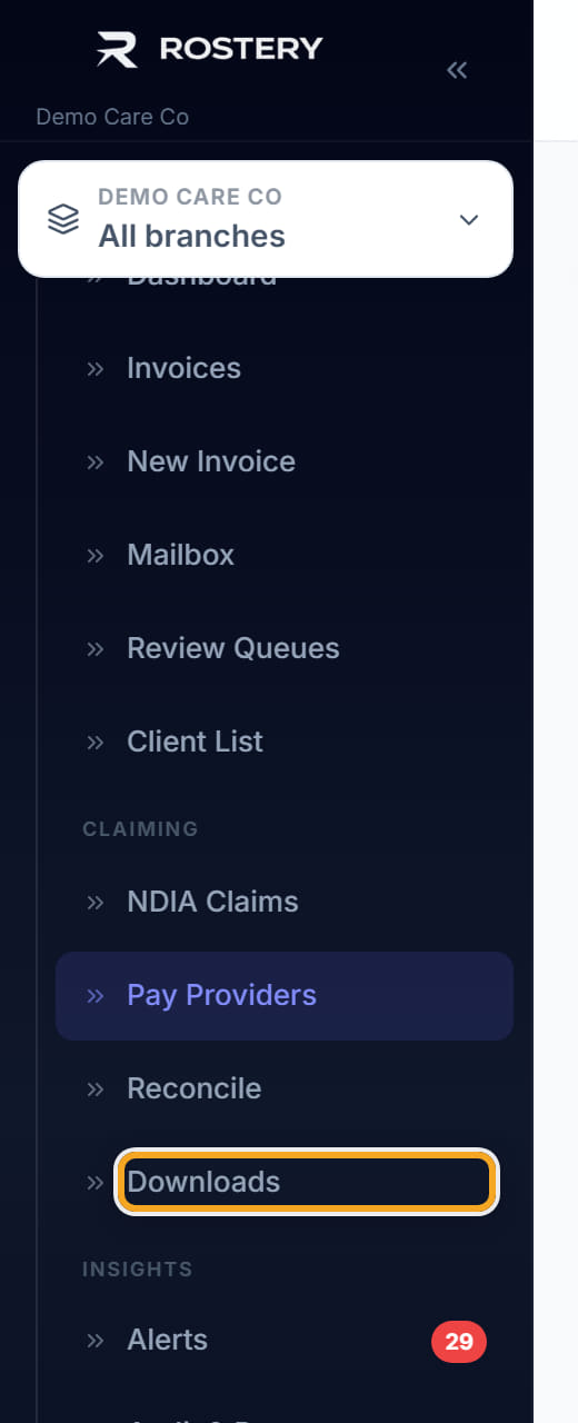 Provider Payments, step 4